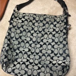 Coach logo hobo style bag
